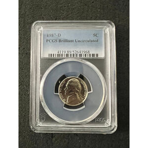 1987-D Jefferson Nickel - Brilliant Uncirculated